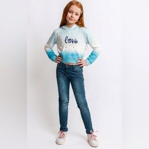 Girls soft gem love long sleeve shirt